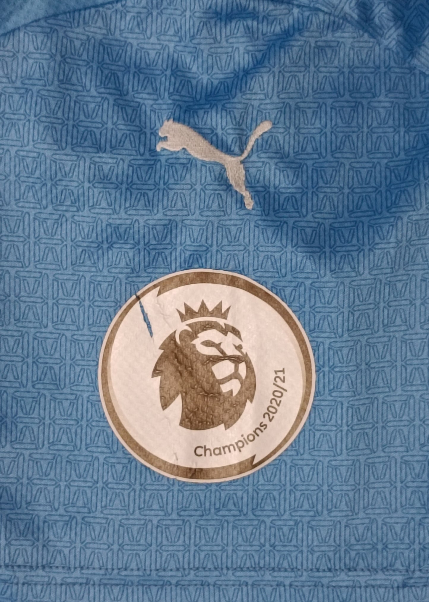 (L) Puma Manchester City #47 Foden 2021/22 Home Jersey тениска