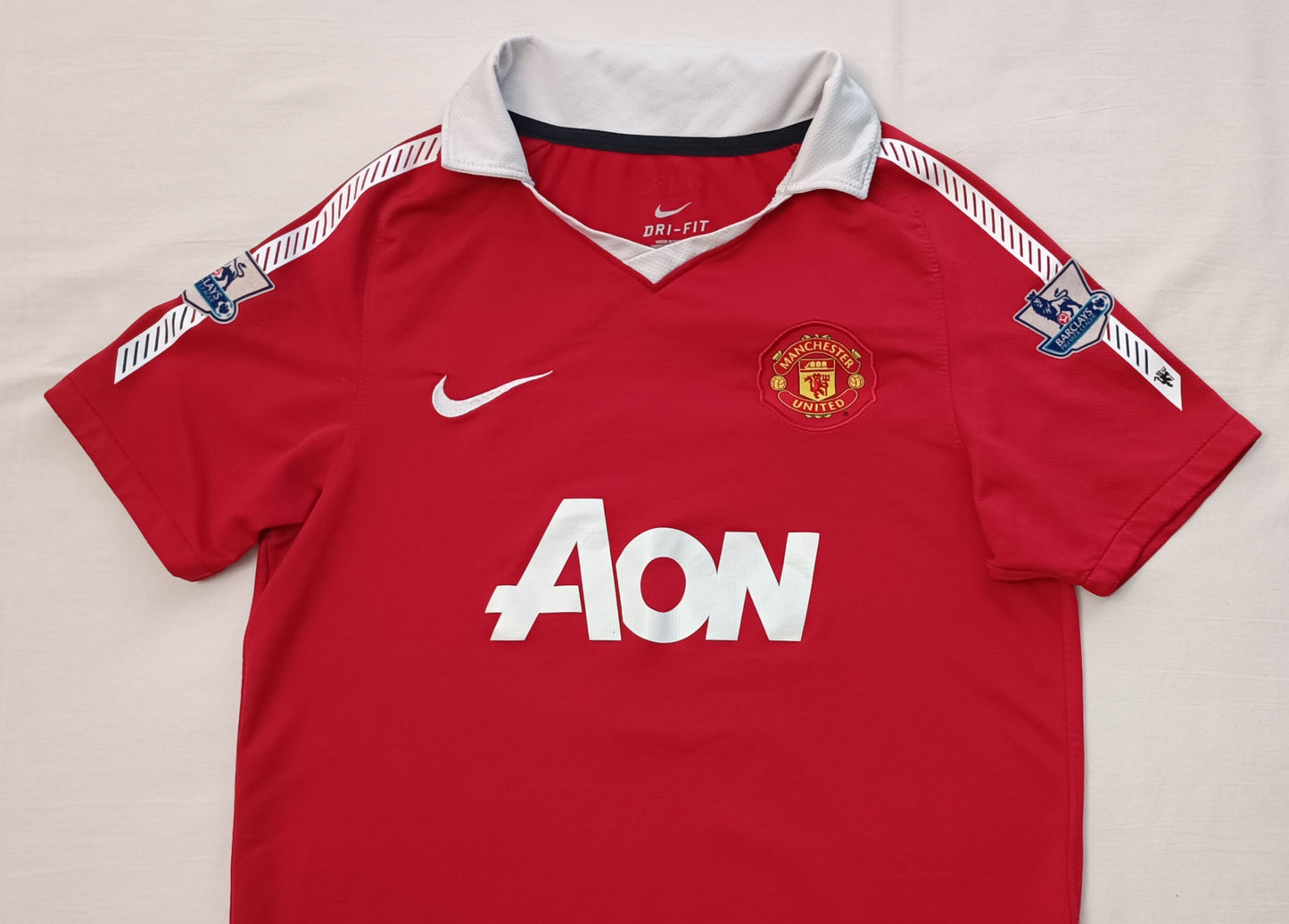 (ДЕТСКО) (Ръст 137-147см) Nike DRI-FIT Manchester United #10 Rooney Home Jersey тениска