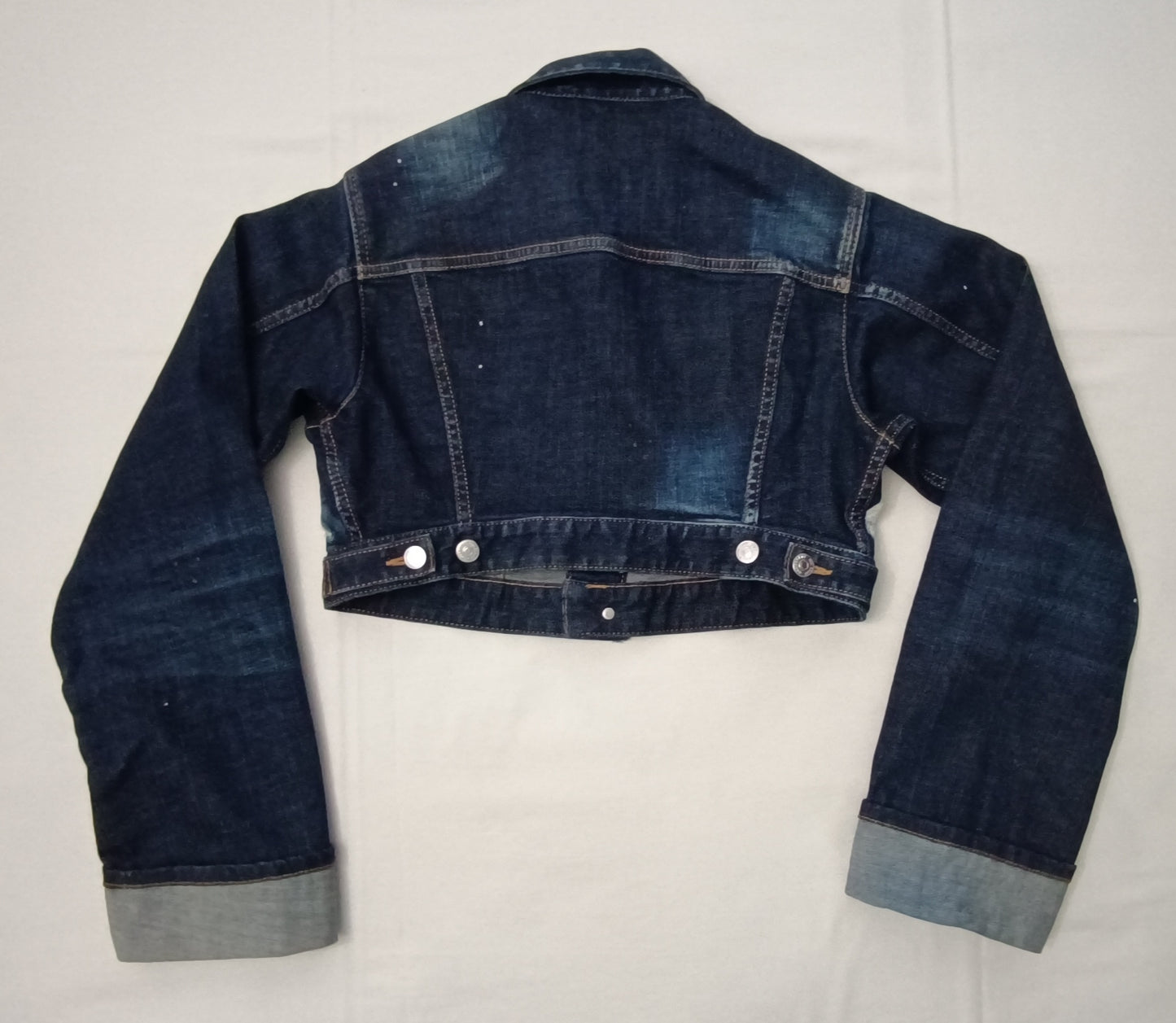 (ДАМСКО) (S) DSQUARED2 Cropped Denim Jacket дънково яке