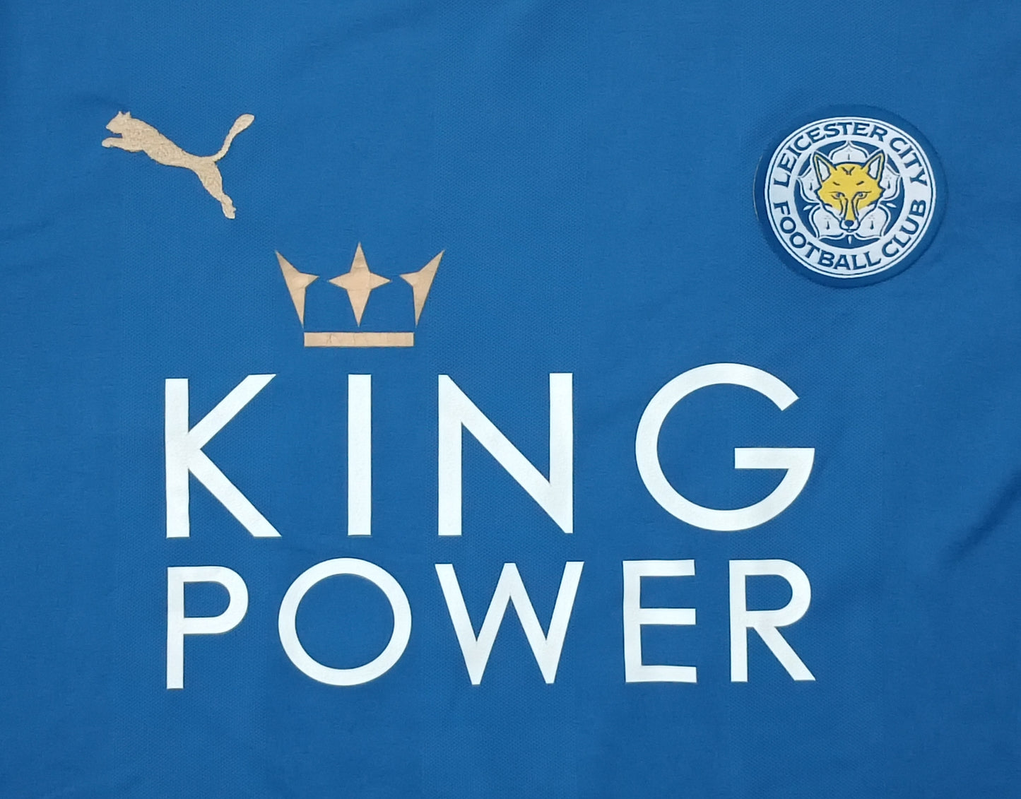 (XL) Puma Leicester City #9 Vardy 2015/16 Home Jersey тениска