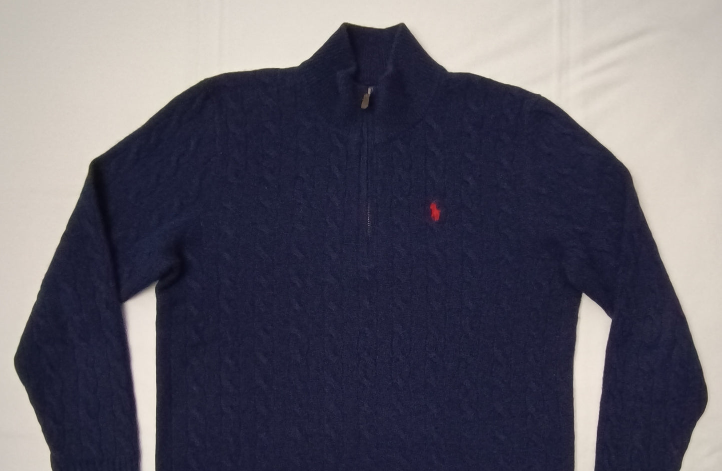 (L) POLO Ralph Lauren Cable-Knit Wool Cashmere Pullover вълнен пуловер