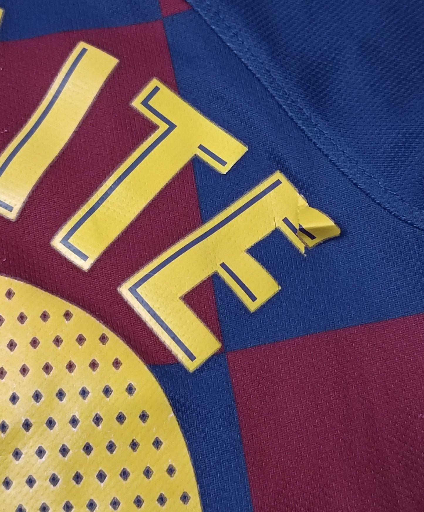 (ДЕТСКО) (137-147см) Nike DRI-FIT FC Barcelona #19 Braithwaite 2019/20 Home Jersey тениска