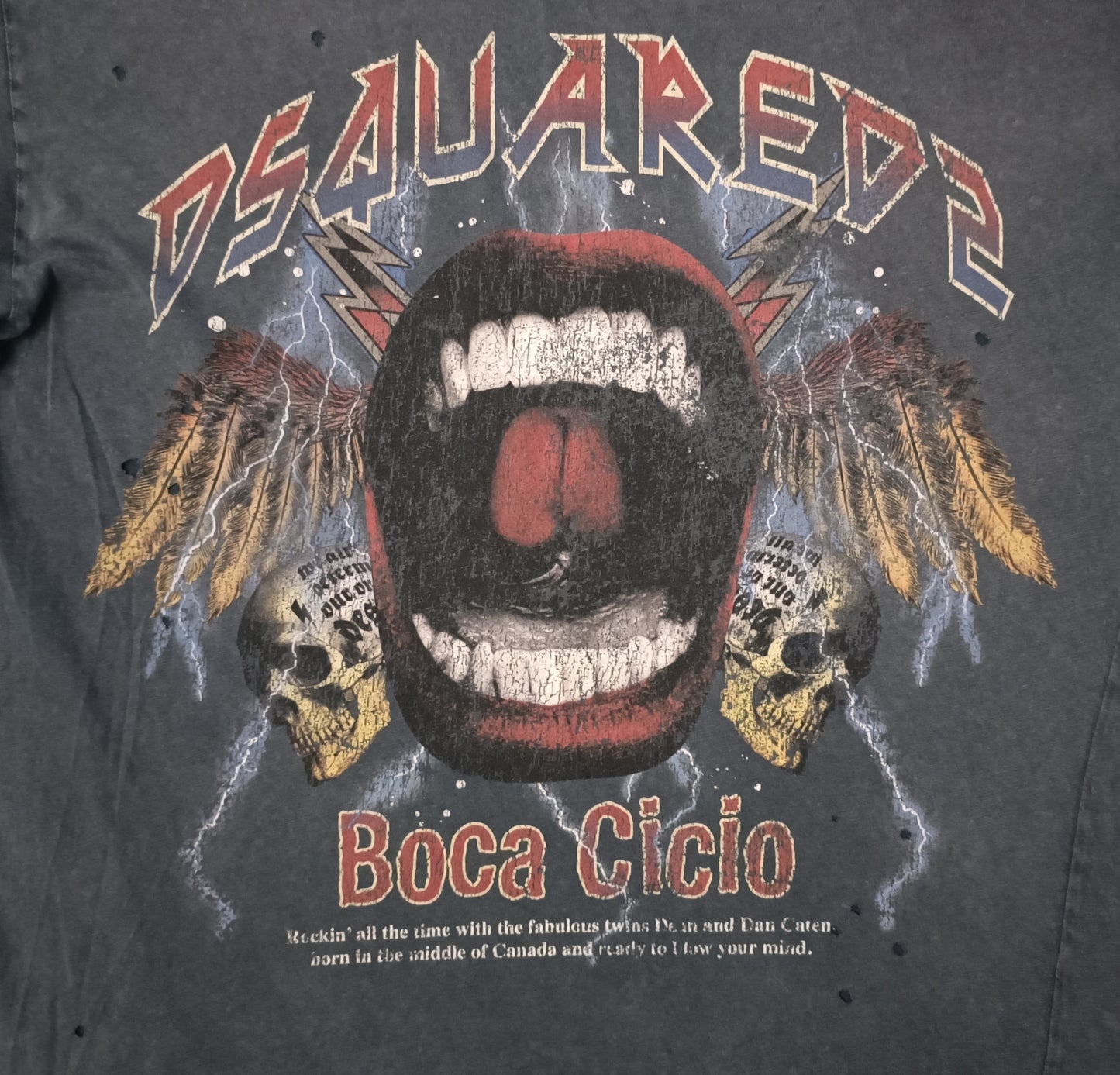 (M) DSQUARED2 Boca Cicio D2 Rock Tee тениска