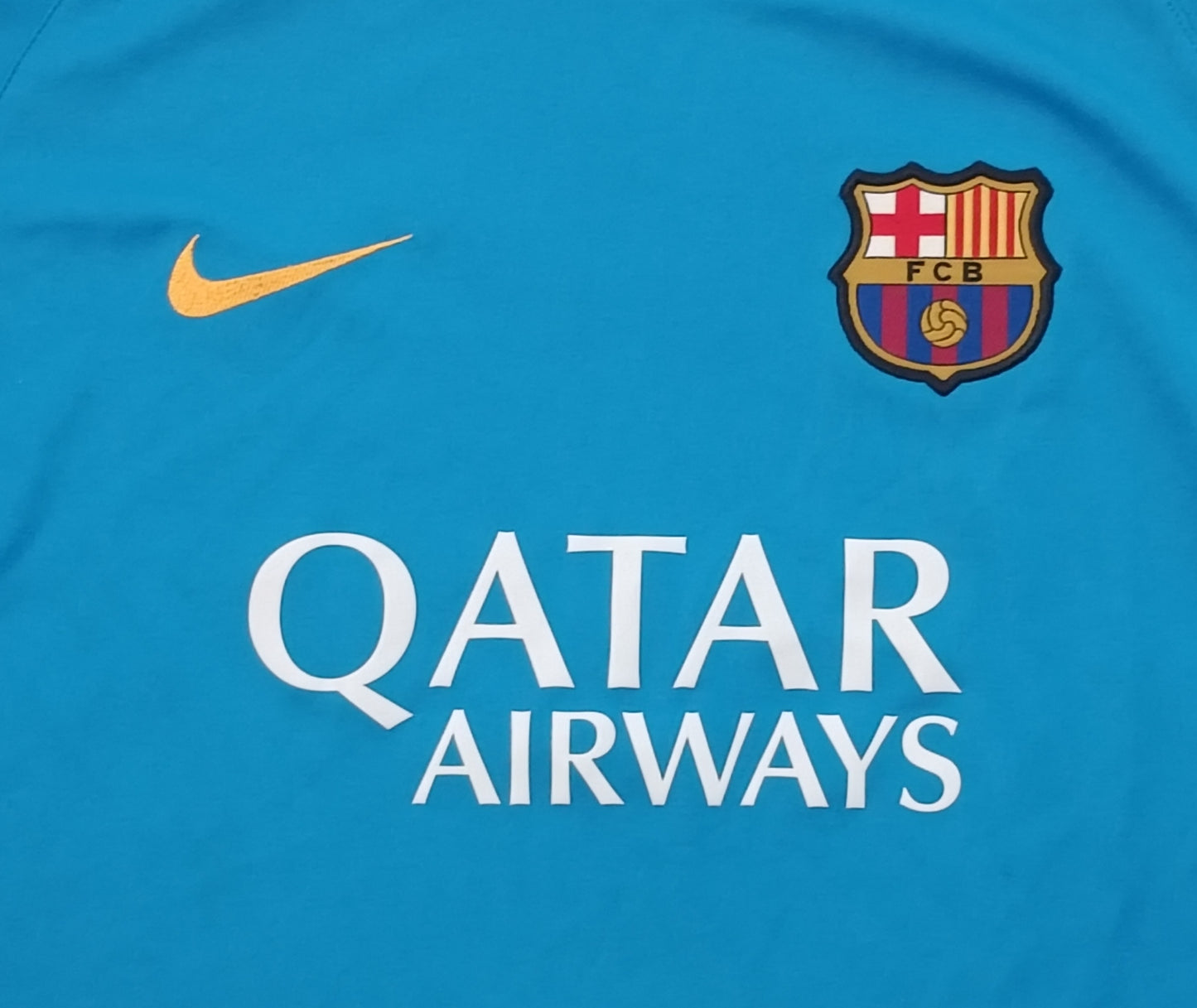 (ДЕТСКО) (Ръст 158-170см) Nike DRI-FIT FC Barcelona 2015/16 Training Jersey тениска