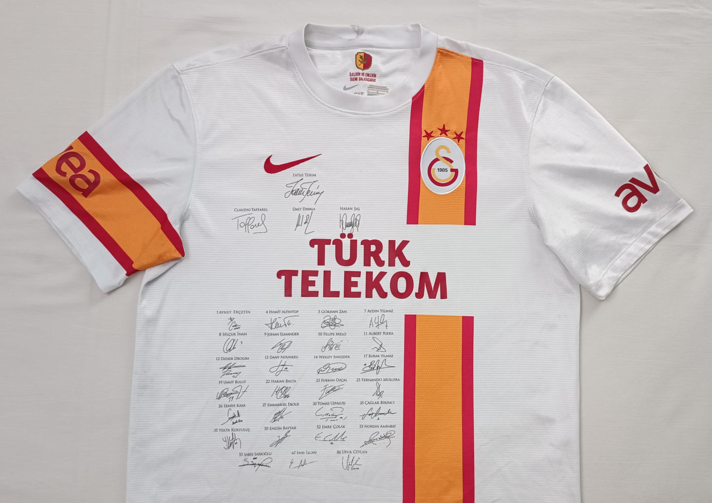 (L) Nike DRI-FIT Galatasaray 2012/13 Printed Signatures Away Jersey тениска