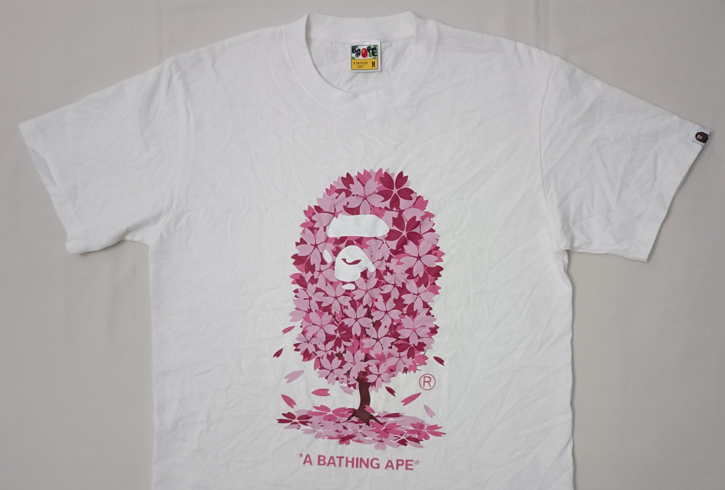(M) A Bathing Ape Bape Sakura Shirt тениска
