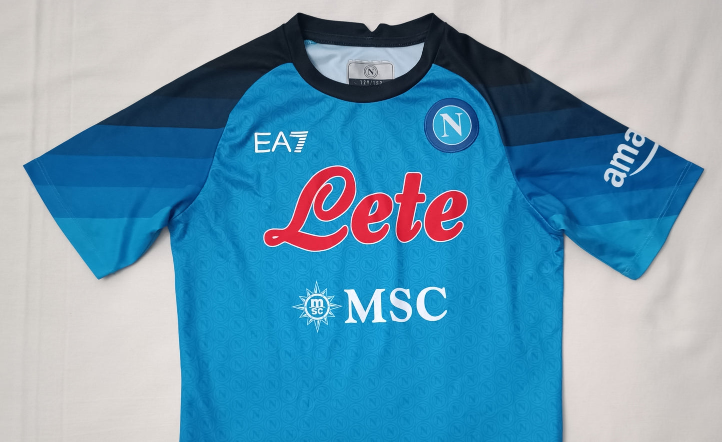 (ДЕТСКО) (Ръст 140-152см) Emporio Armani EA7 Napoli Home Jersey тениска