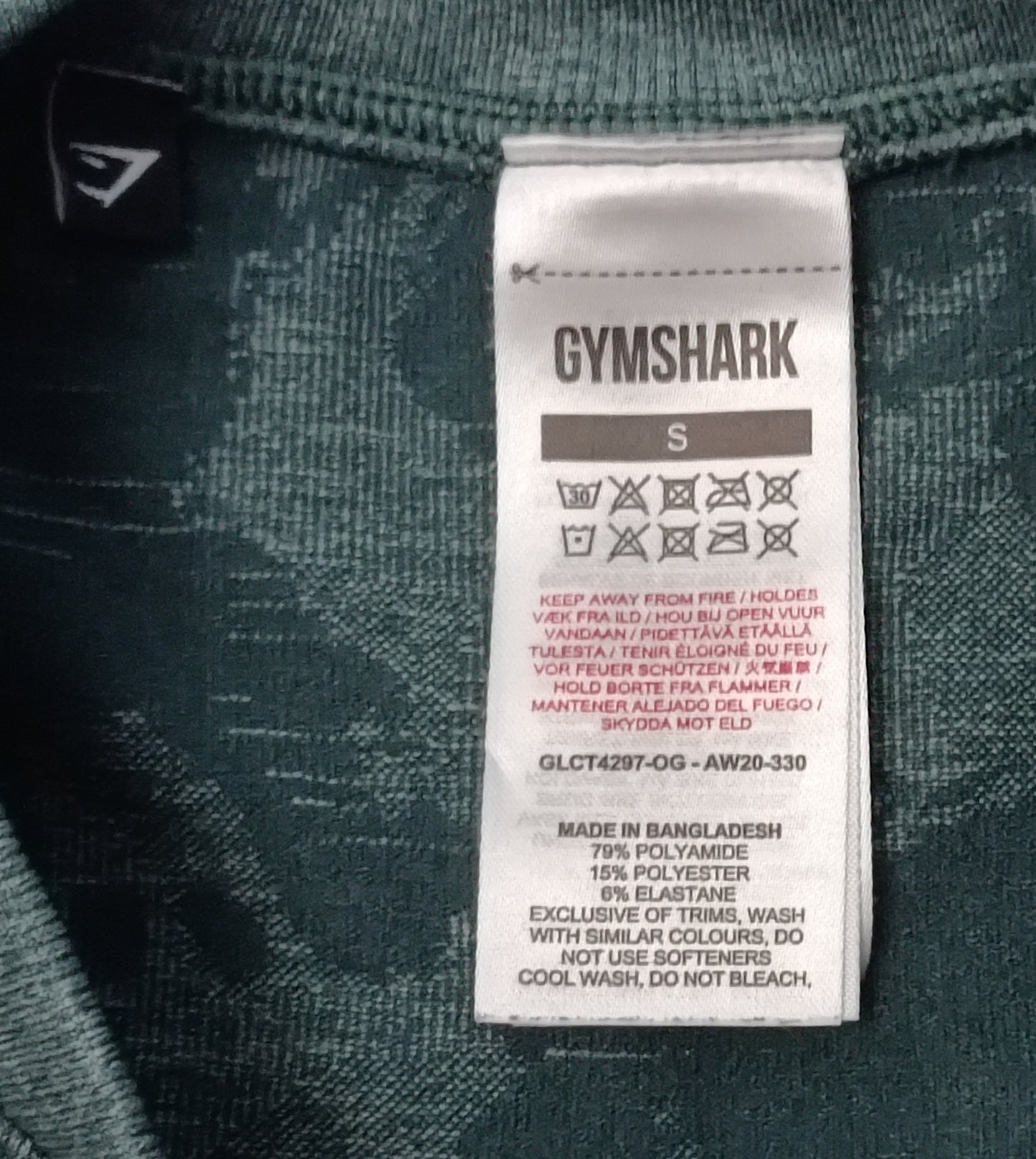 (ДАМСКО) (S) Gymshark Seamless Cropped Long Sleeve Top блуза