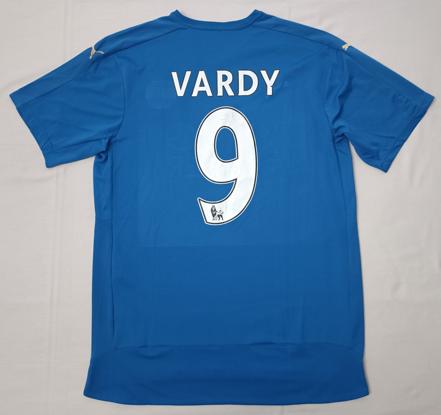 (XL) Puma Leicester City #9 Vardy 2015/16 Home Jersey тениска