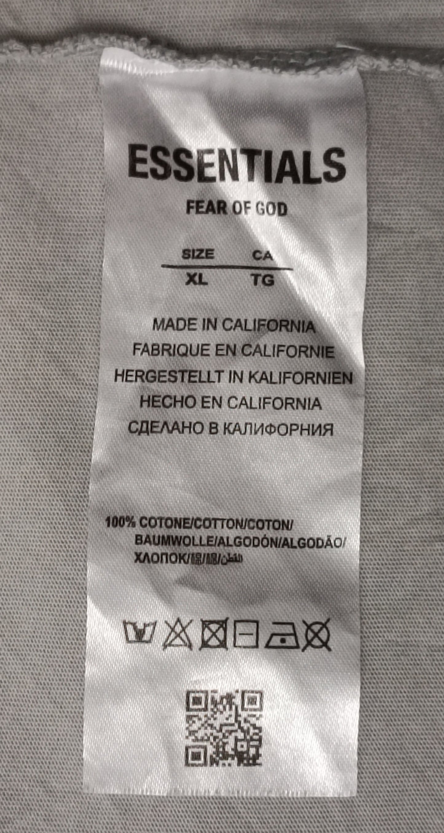 (XL) Essentials Fear of God T-Shirt тениска