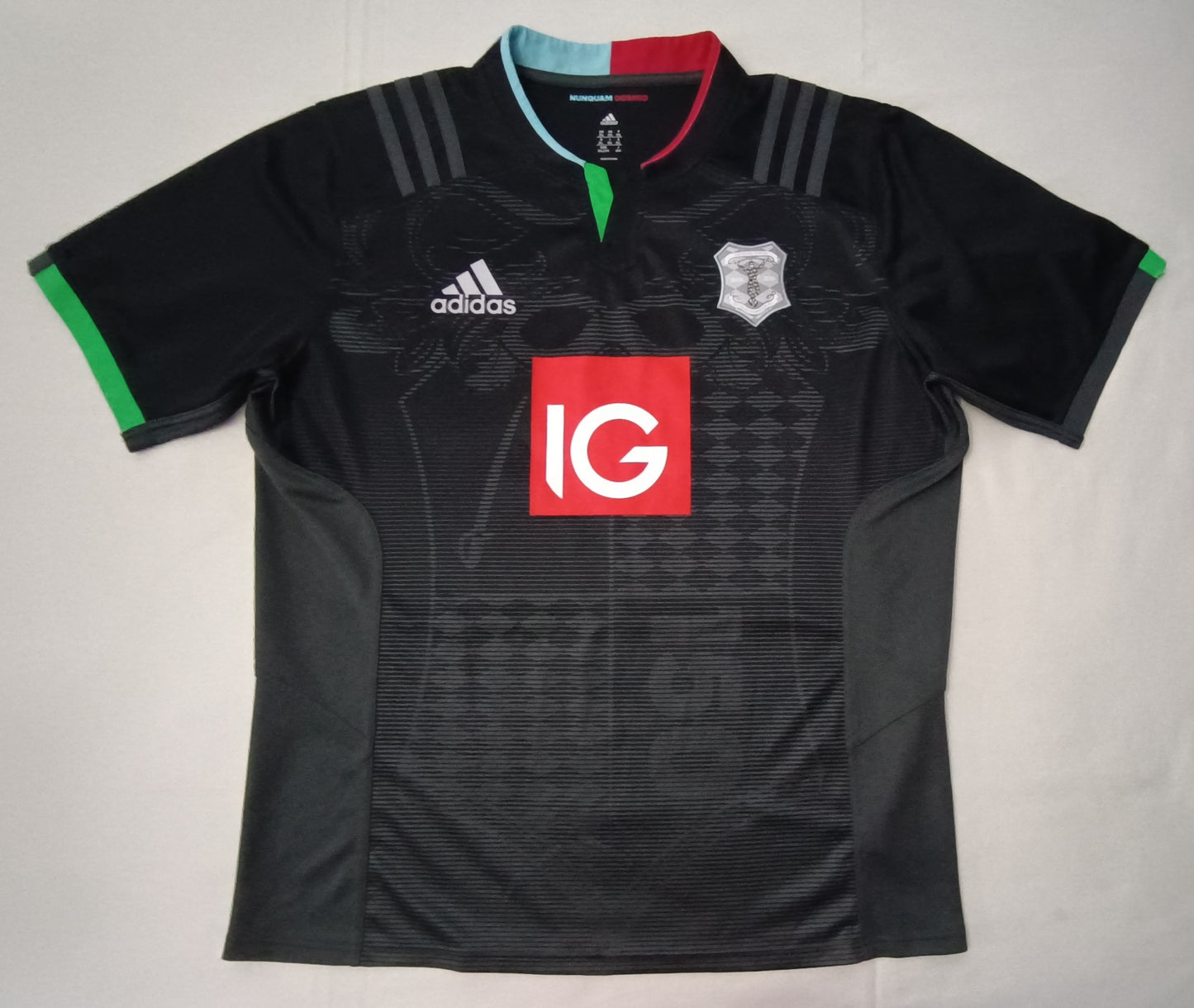 (2XL) Adidas Harlequins 2015/16 Home Rugby Jersey тениска