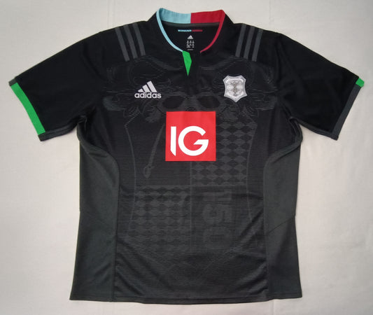 (2XL) Adidas Harlequins 2015/16 Home Rugby Jersey тениска