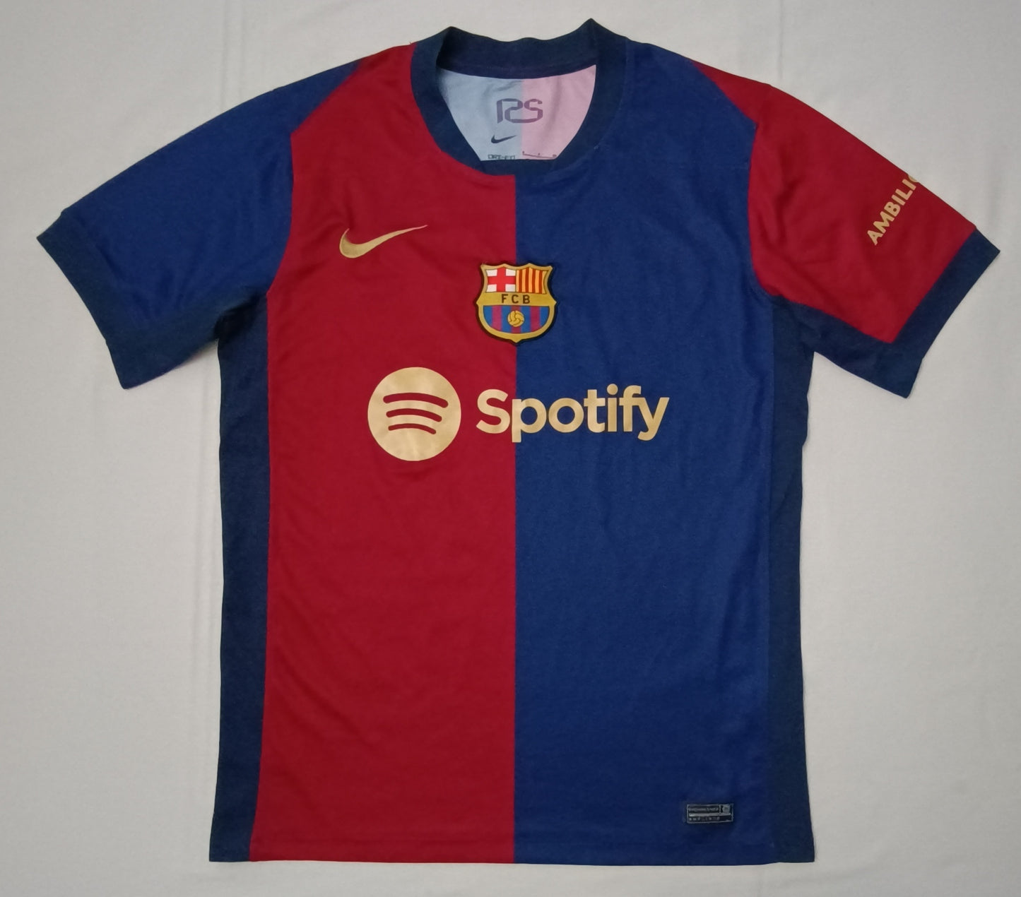 (S) Nike DRI-FIT FC Barcelona #19 Lamine Yamal 2024/25 Home Jersey тениска