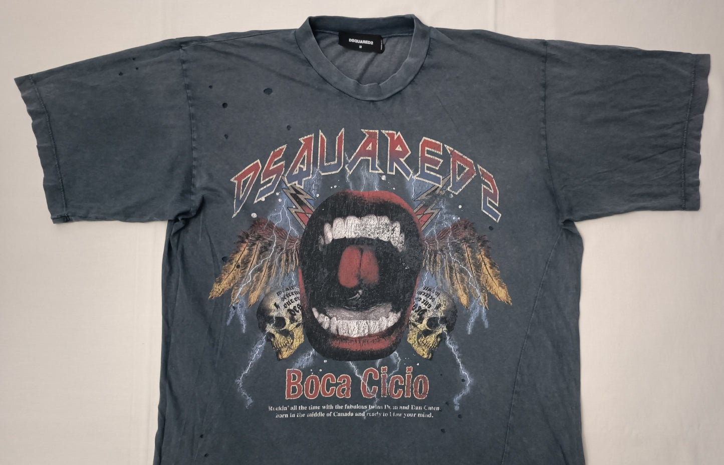 (M) DSQUARED2 Boca Cicio D2 Rock Tee тениска