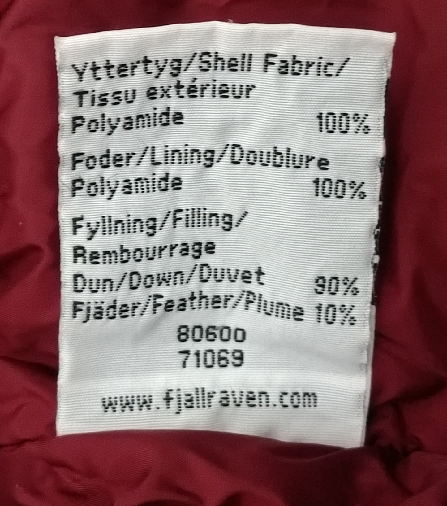 (S) Fjallraven Down Puffer Jacket пухено яке