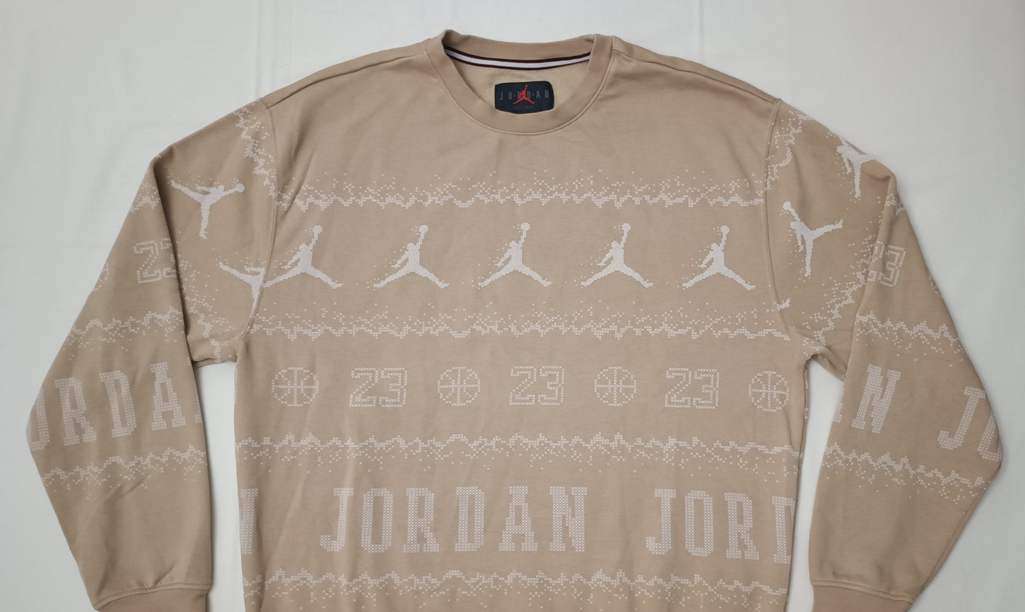 (L) Jordan AIR Nike Essentials Holiday Fleece Sweatshirt горнище