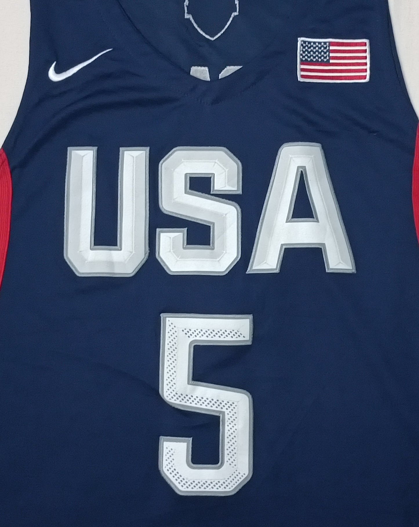 (S) Nike USA #5 Durant Jersey потник
