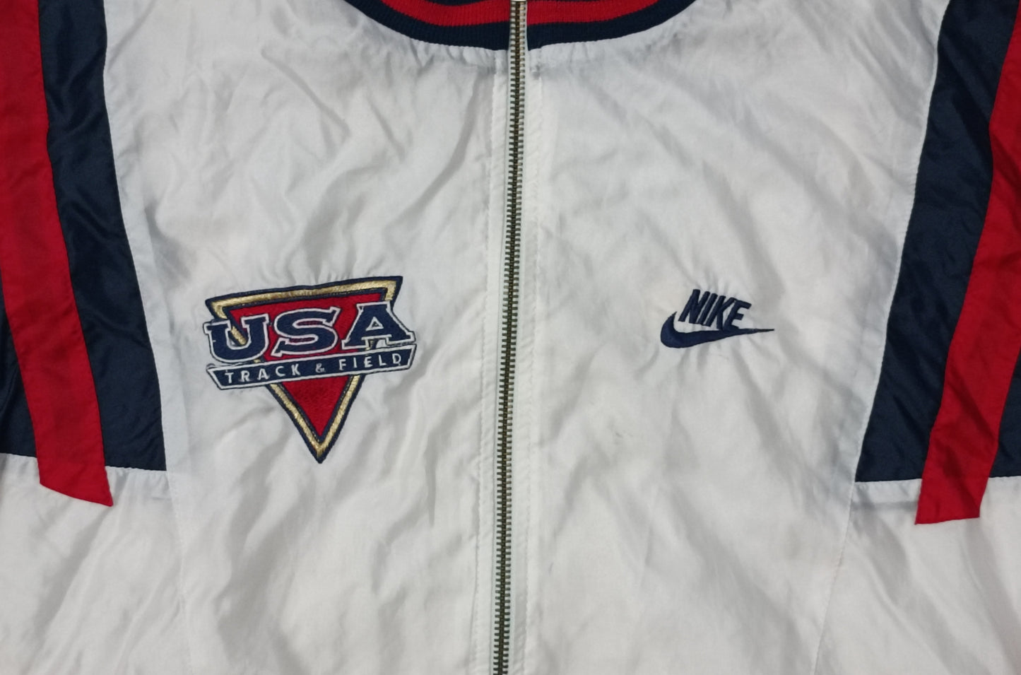 (L) Nike USA Official Track & Field 1992 Olympics Vintage Jacket яке