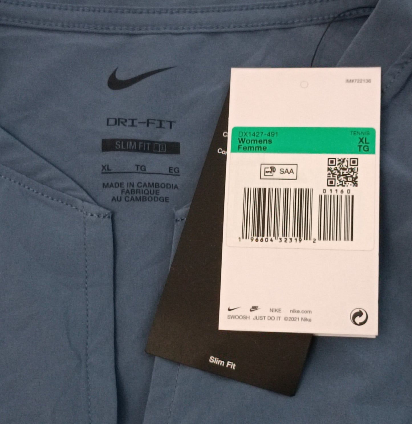 (ДАМСКО) (XL) Nike DRI-FIT Advantage Tennis Dress рокля