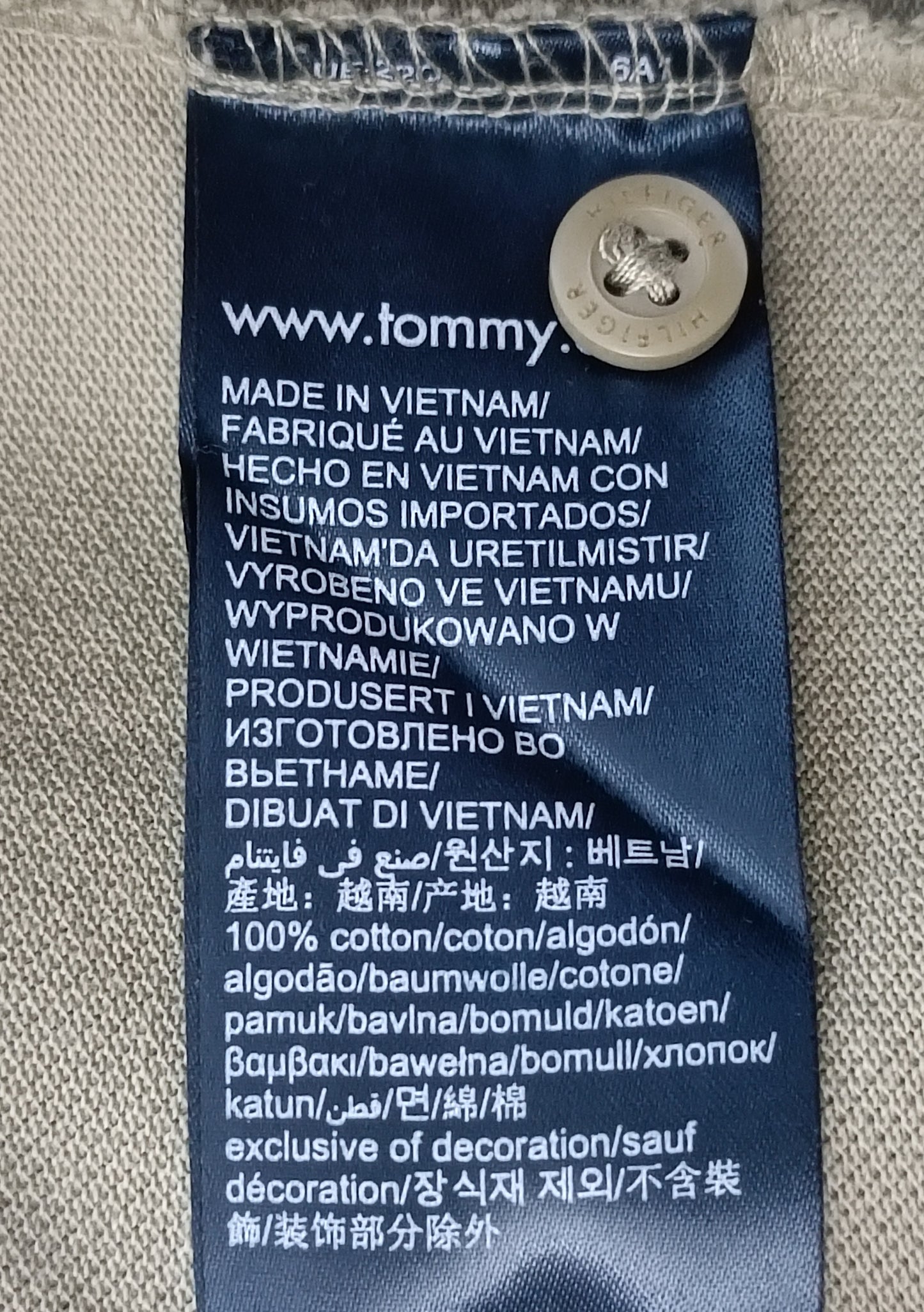 (L) Tommy Hilfiger Polo Shirt поло тениска