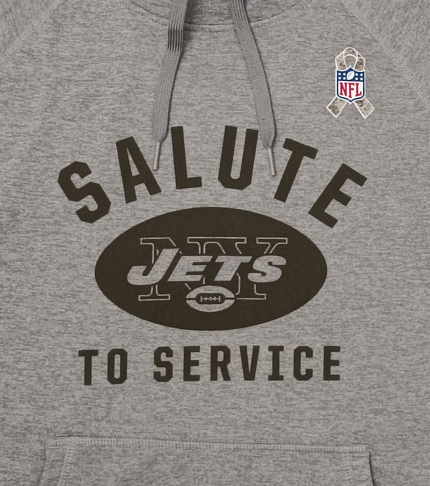 (ДАМСКО) (M) Nike Therma-FIT New York Jets Salute To Service Hoodie горнище