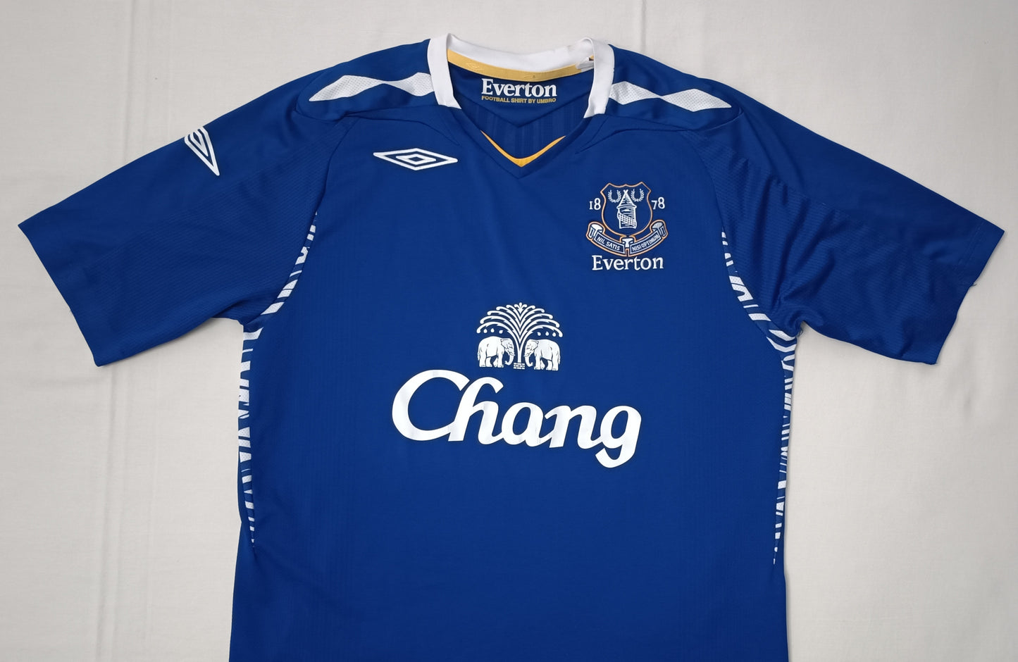 (M) Umbro Everton 2007/08 Home Jersey тениска