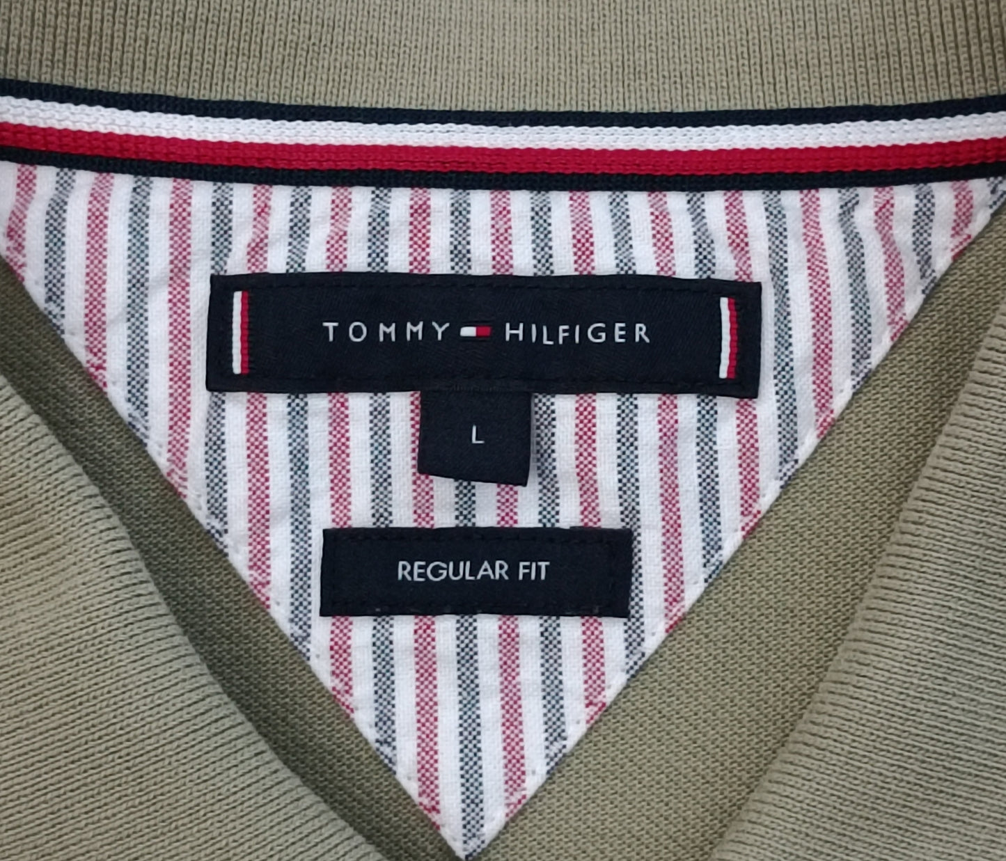 (L) Tommy Hilfiger Polo Shirt поло тениска