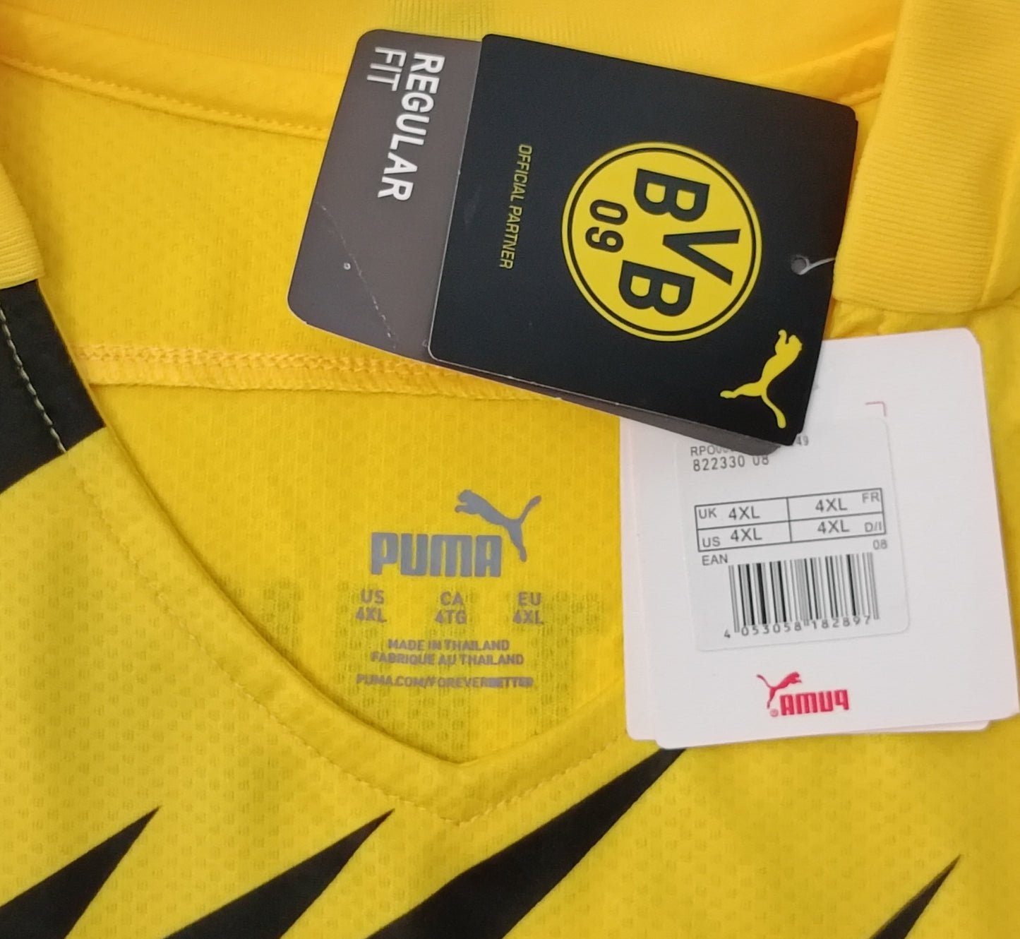 (2XL) Puma Borussia Dortmund BVB #9 Haaland Home Jersey тениска