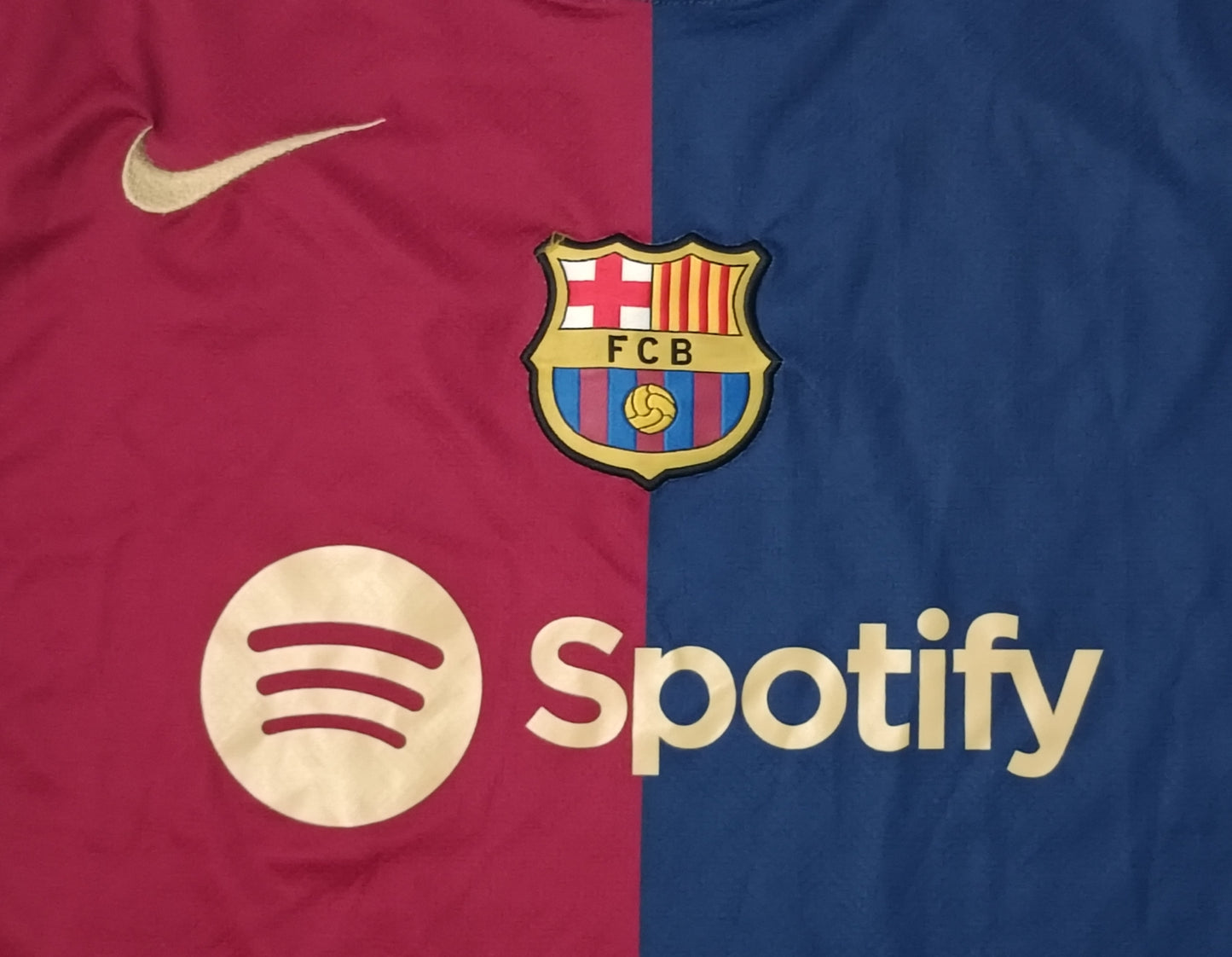 (S) Nike DRI-FIT FC Barcelona #19 Lamine Yamal 2024/25 Home Jersey тениска