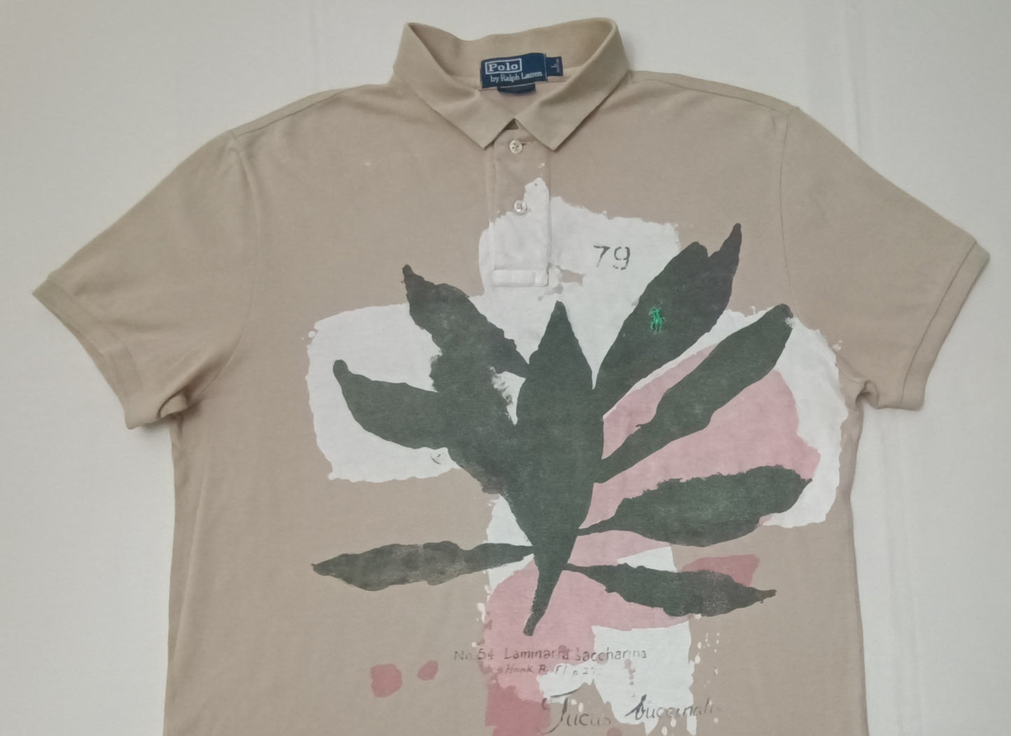(L) POLO Ralph Lauren Artisan Saccharina Print Polo Shirt тениска
