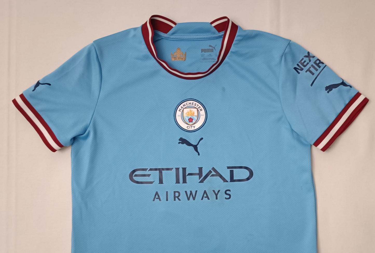 (ДЕТСКО) (Ръст 137-147см) Puma Manchester City #9 Haaland Home Jersey тениска