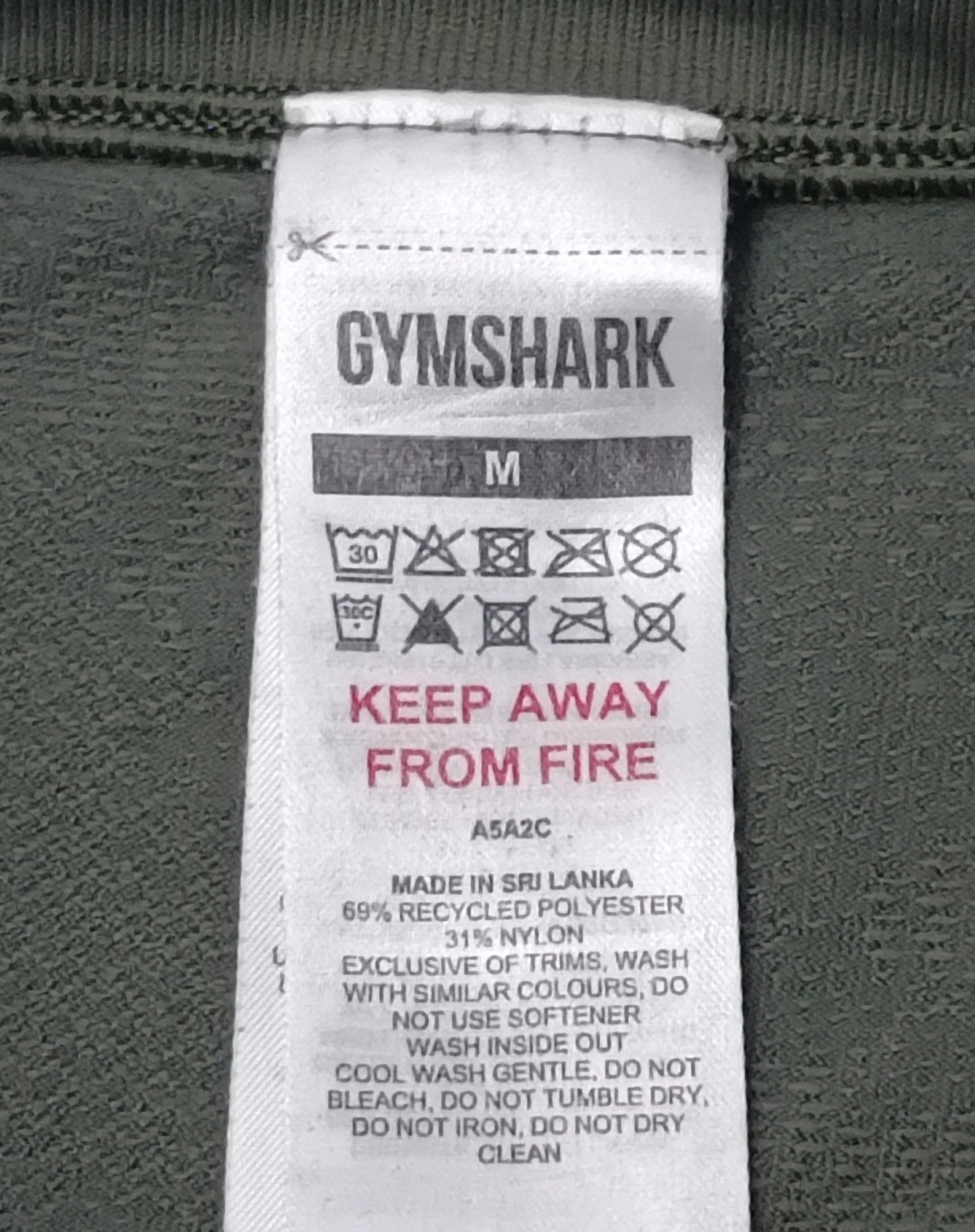 (M) Gymshark Seamless Long Sleeve Top блуза