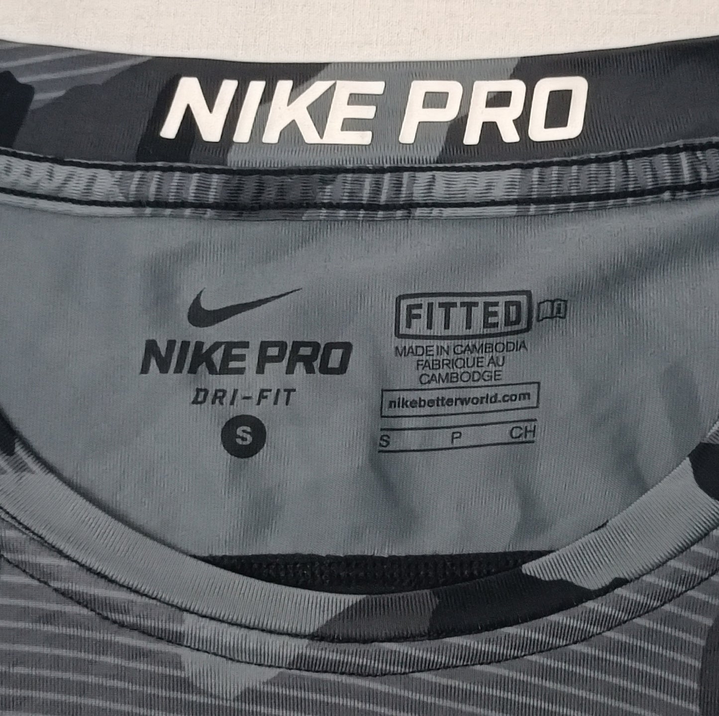 (S) Nike PRO DRI-FIT Camouflage Tee тениска