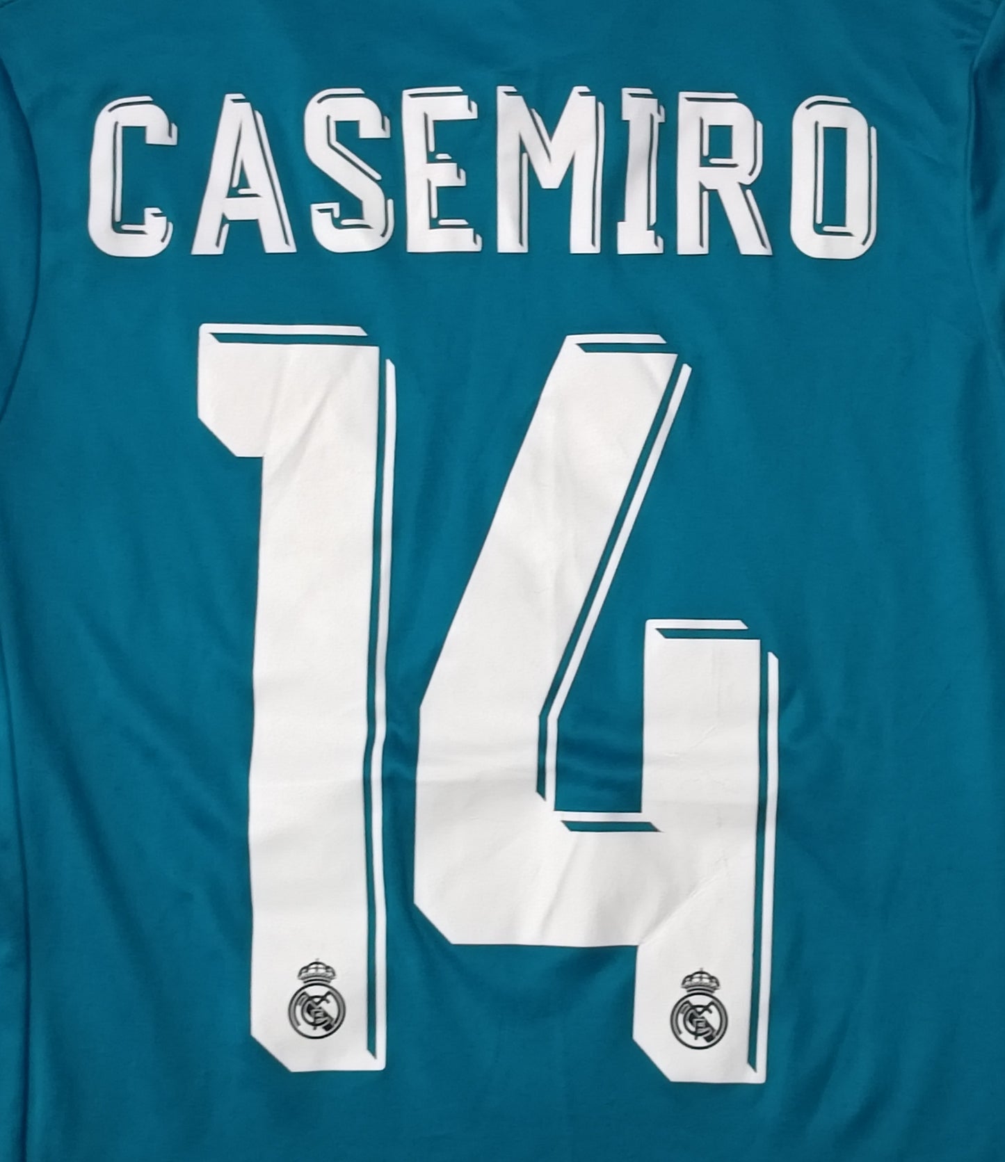(ДЕТСКО) (Ръст 140-152см) Adidas Real Madrid #14 Casemiro 2017/18 Third Jersey тениска