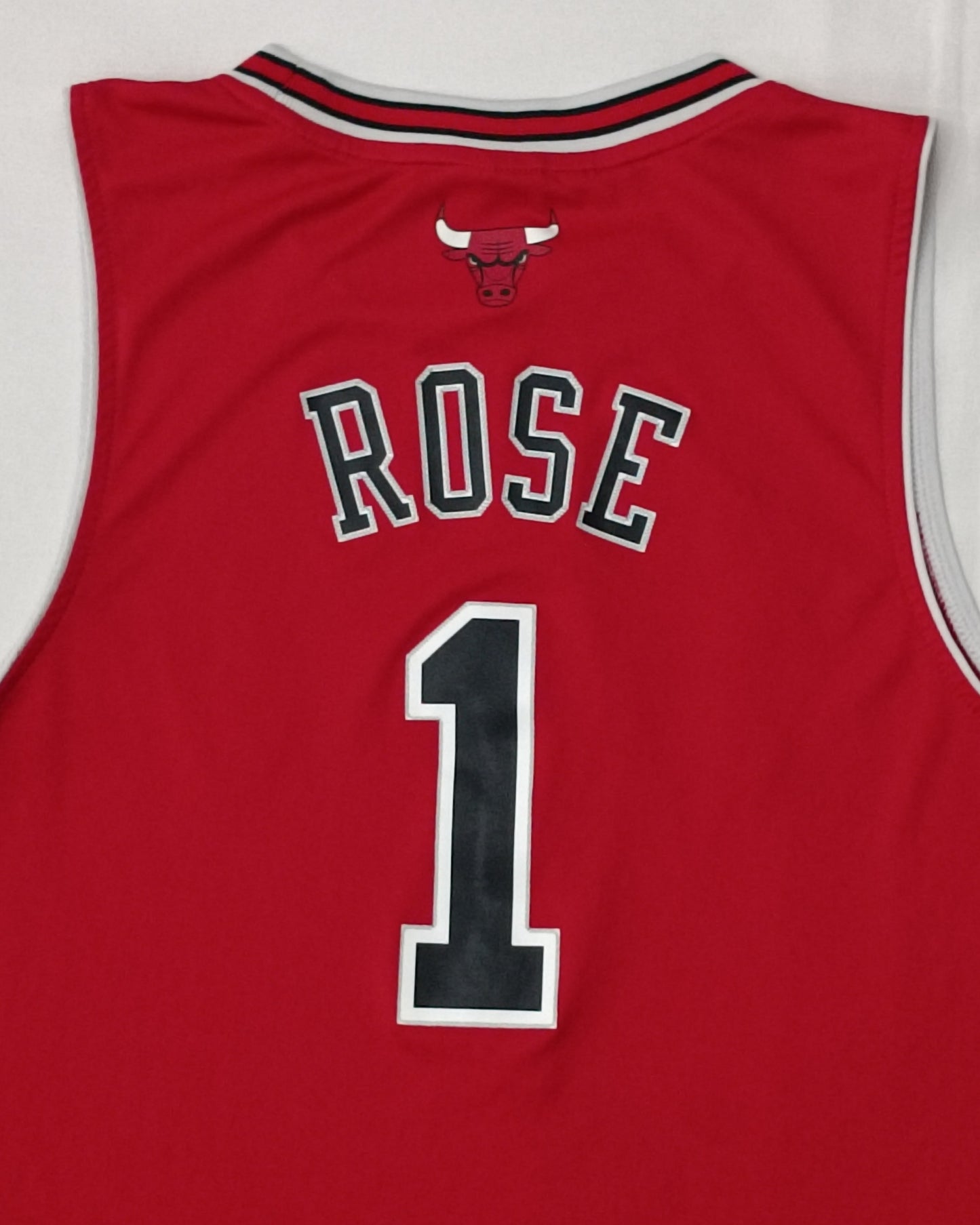 (ДЕТСКО) (Ръст 158-170см) Adidas NBA Chicago Bulls #1 Rose Jersey потник