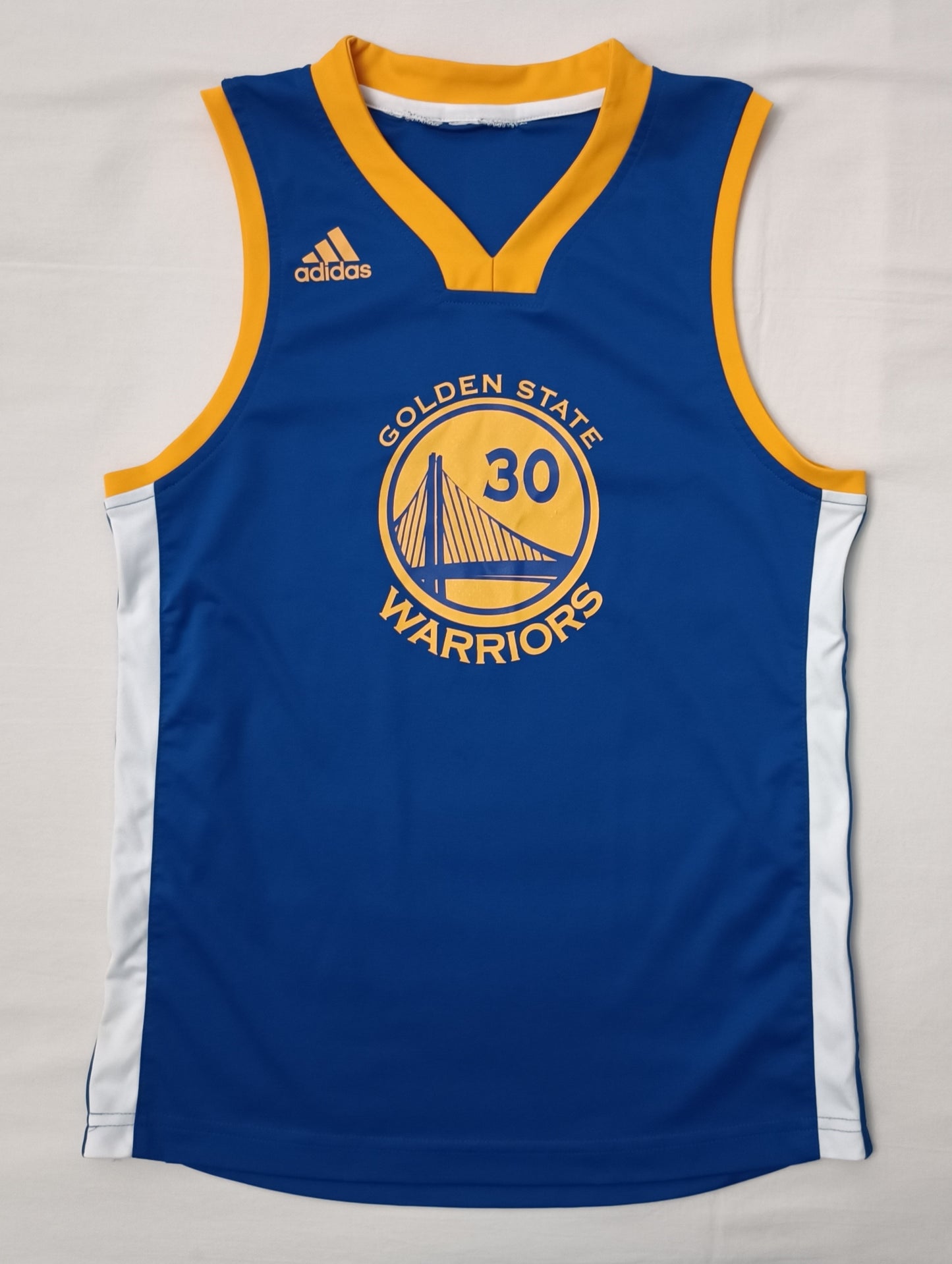 (ДЕТСКО) (Ръст 158-170см) Adidas NBA Golden State Warriors #30 Curry Jersey потник