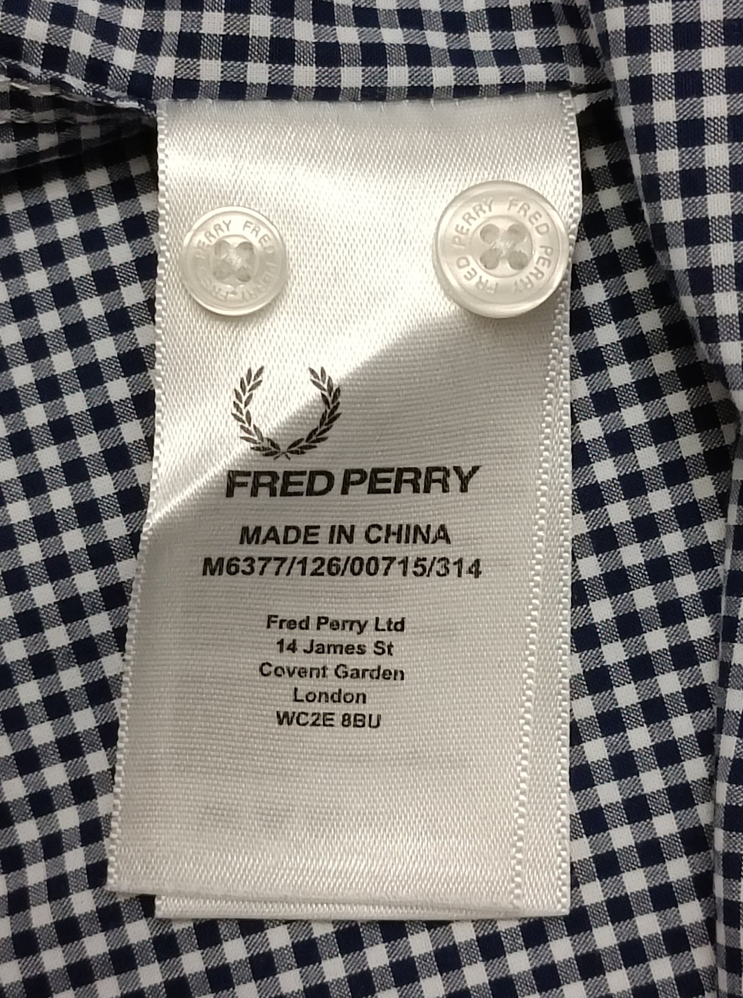 (L) Fred Perry Long Sleeve риза