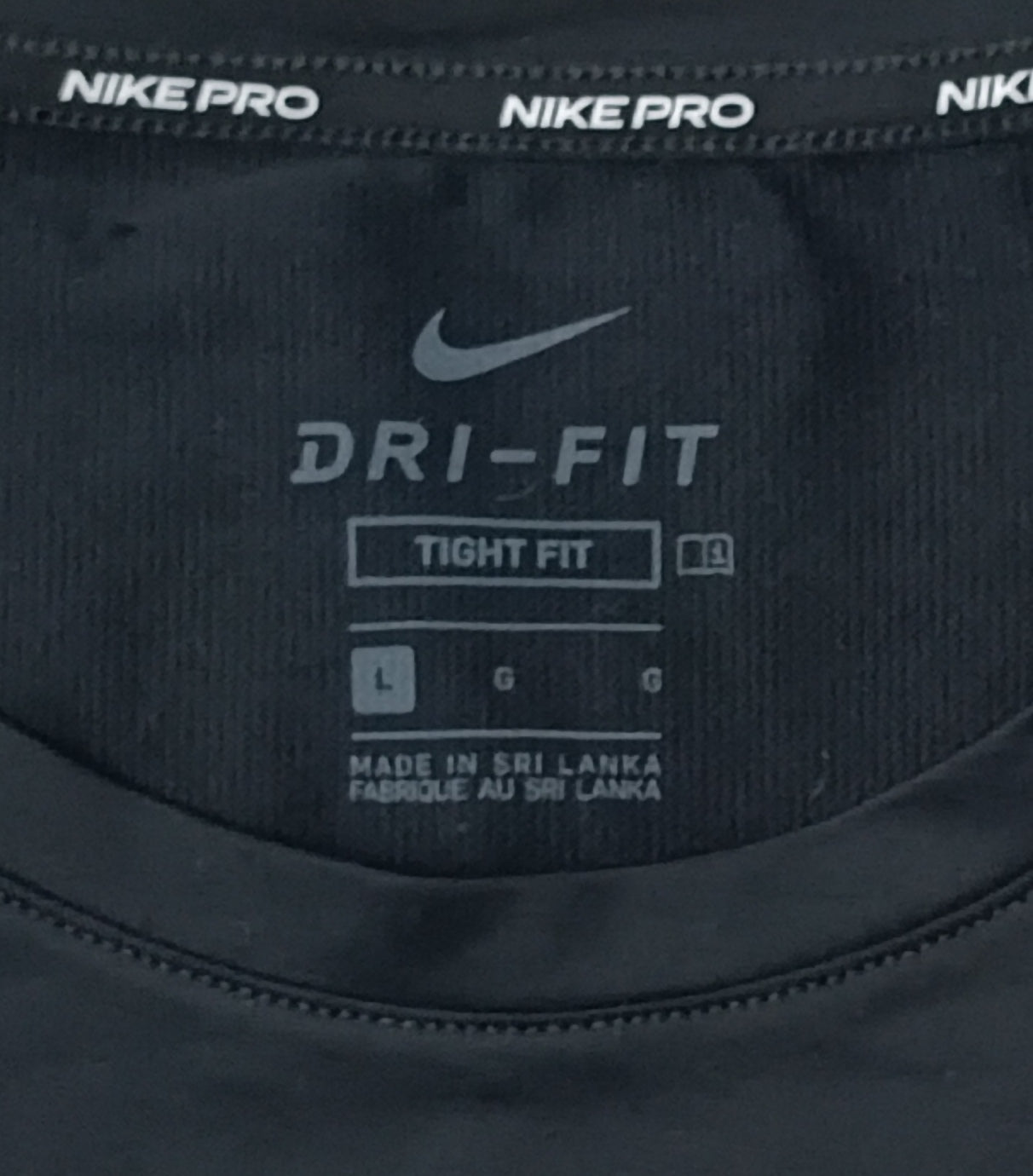 (L) Nike PRO DRI-FIT Tight Fit Tee тениска