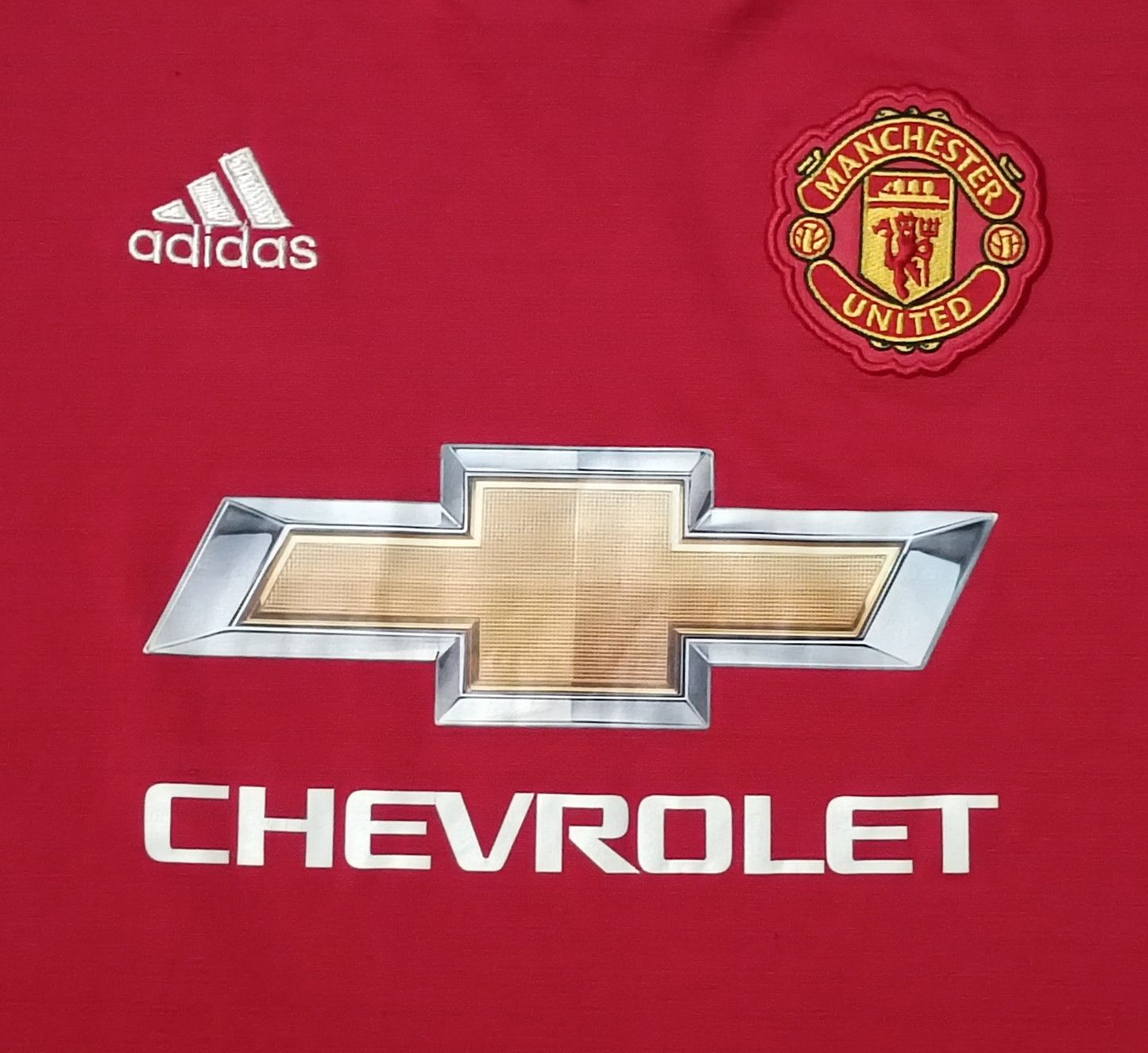 (ДЕТСКО) (Ръст 137-147см) Adidas Manchester United Home Jersey тениска