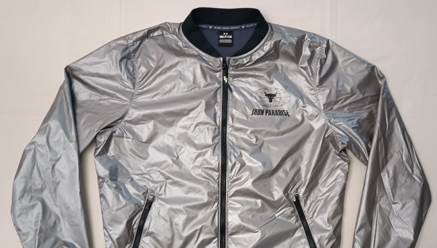 (S) Under Armour UA x The Rock Project Disrupt Bomber Jacket яке