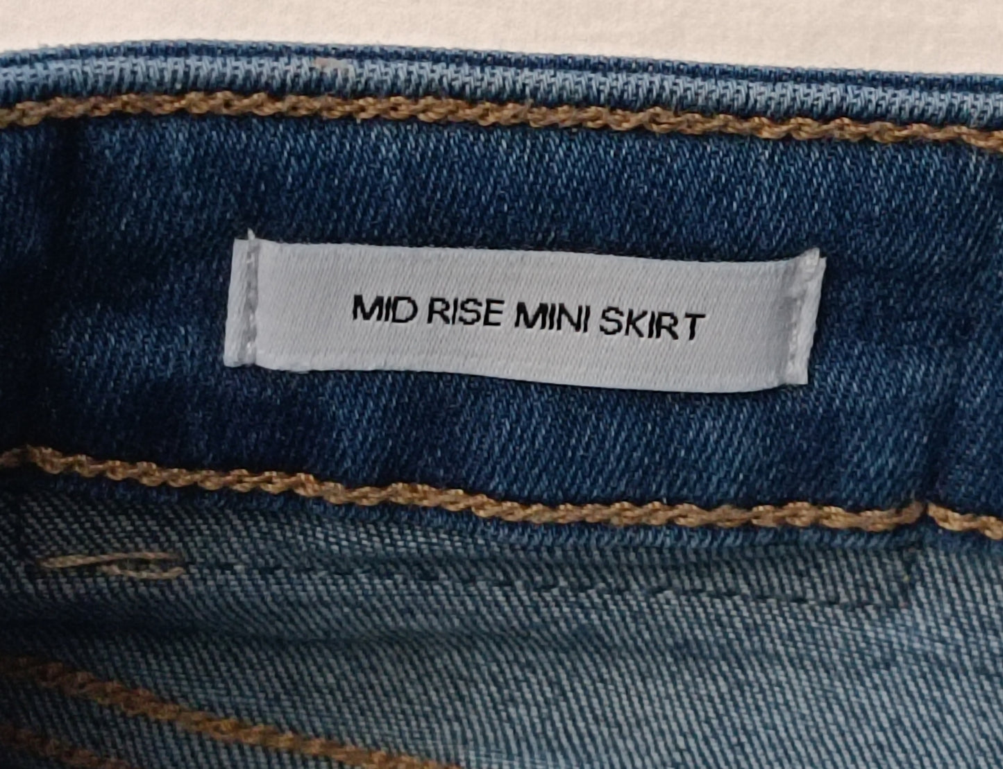 (ДАМСКО) (27, S) Calvin Klein Jeans Mid-Rise Mini Skirt дънкова пола